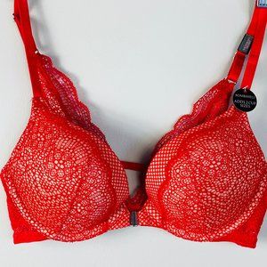 COPY - Red Victorias Secret Bombshell Push Up Bra